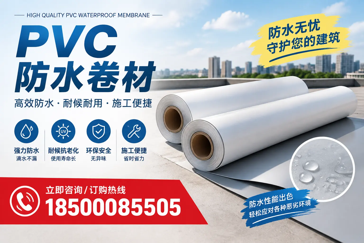如何正确储存PVC防水卷材?肇庆用户的实用建议